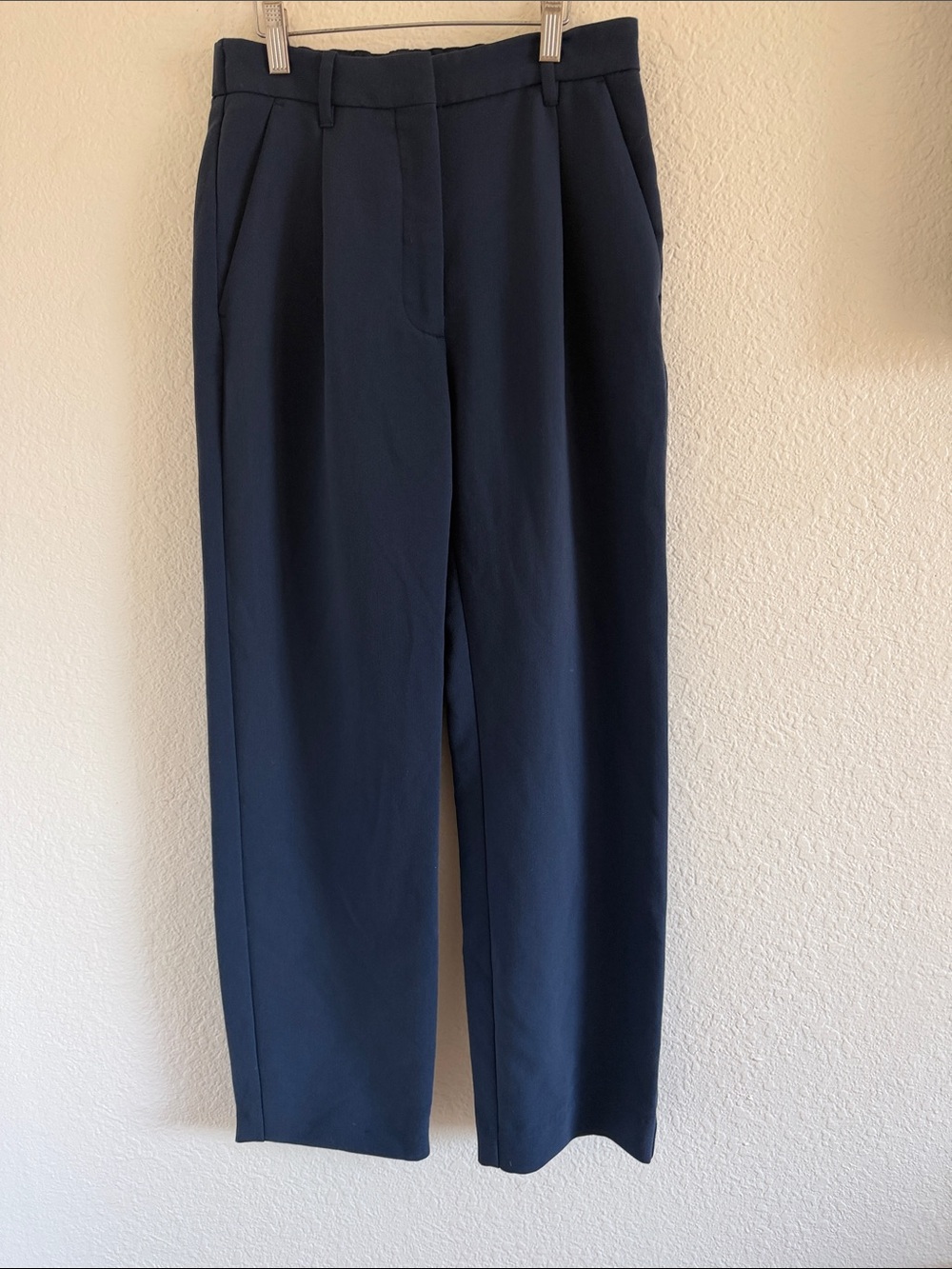 Abercrombie & Fitch Quinn Tailored Straight Pant Navy size 26 / 2 - Picture 4 of 8